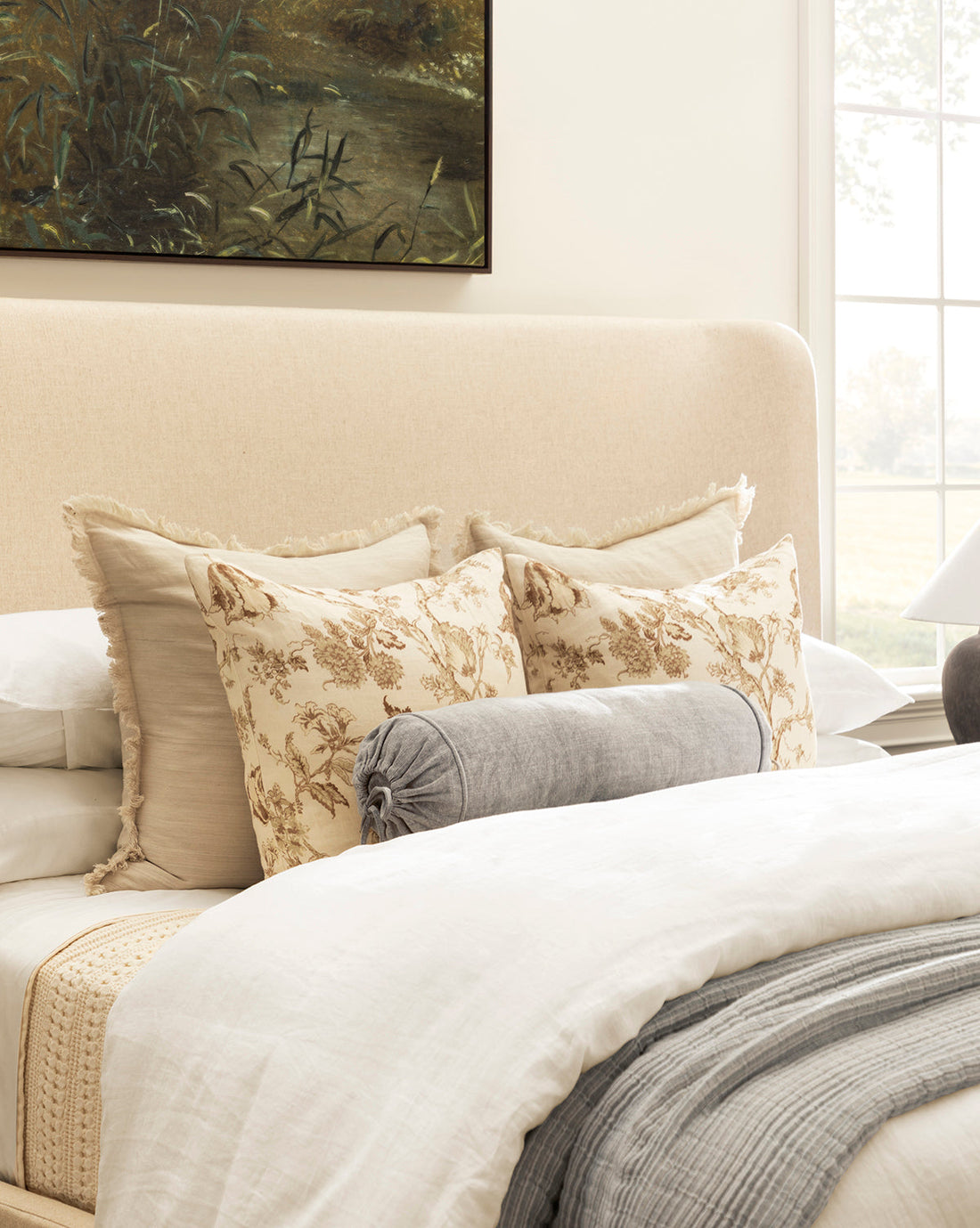 Abbey Silk Fringe Pillow Cover
